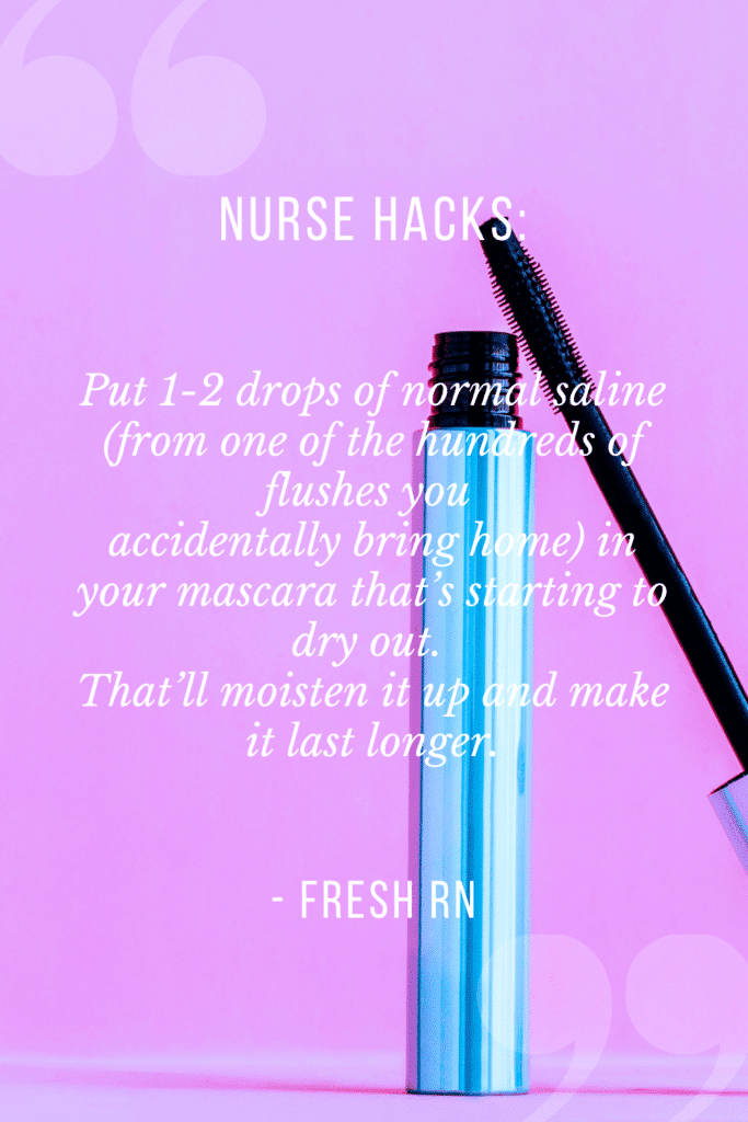 Feel overwhelmed? Try these 16 Nurse Hacks That Will Save Your Sanity. #freshrn #nurse #nurses #nursehacks #newnurse #nursetips