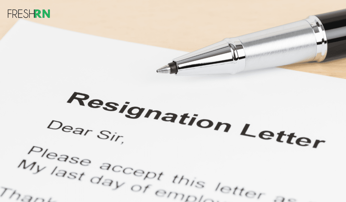Resignation Letter for Nursing