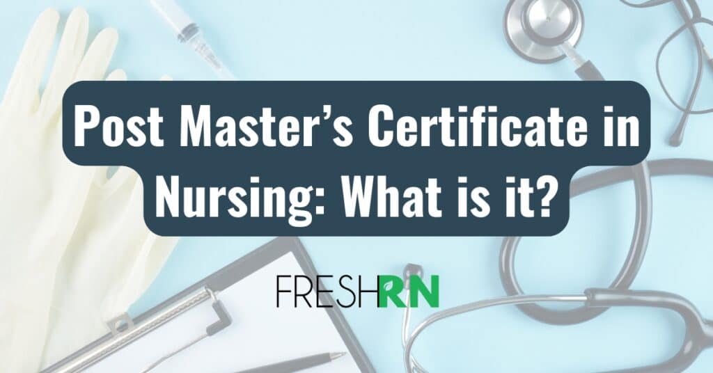 post masters certificate in nursing