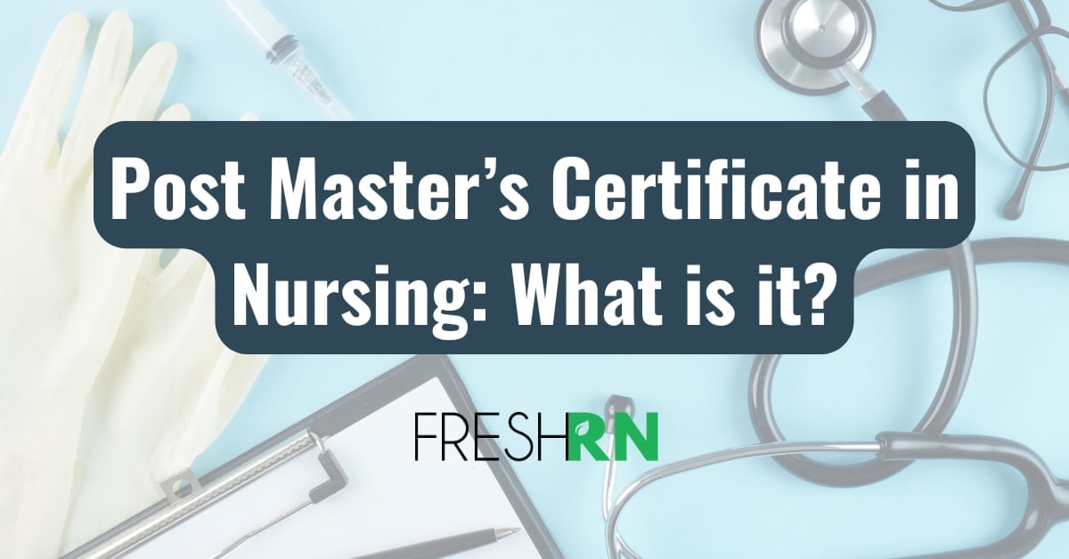 post masters certificate in nursing