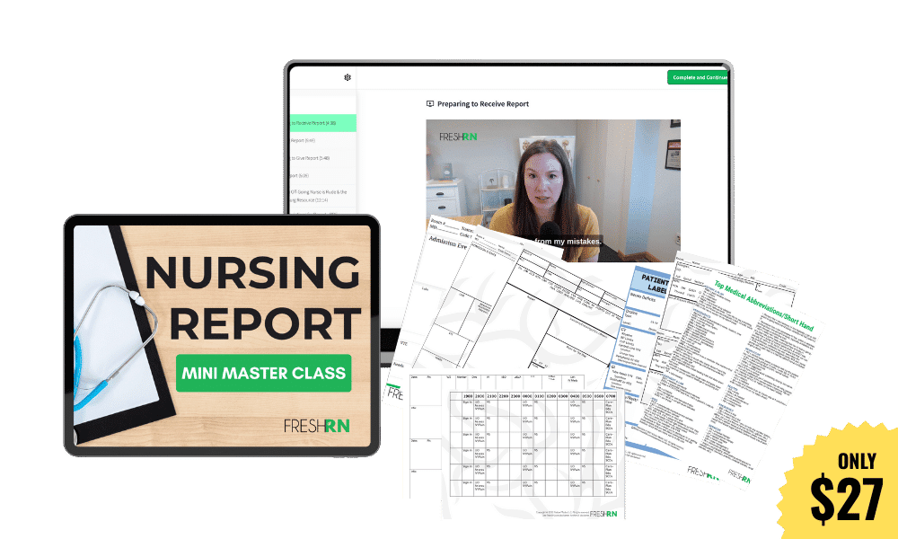 nurse report mini master class